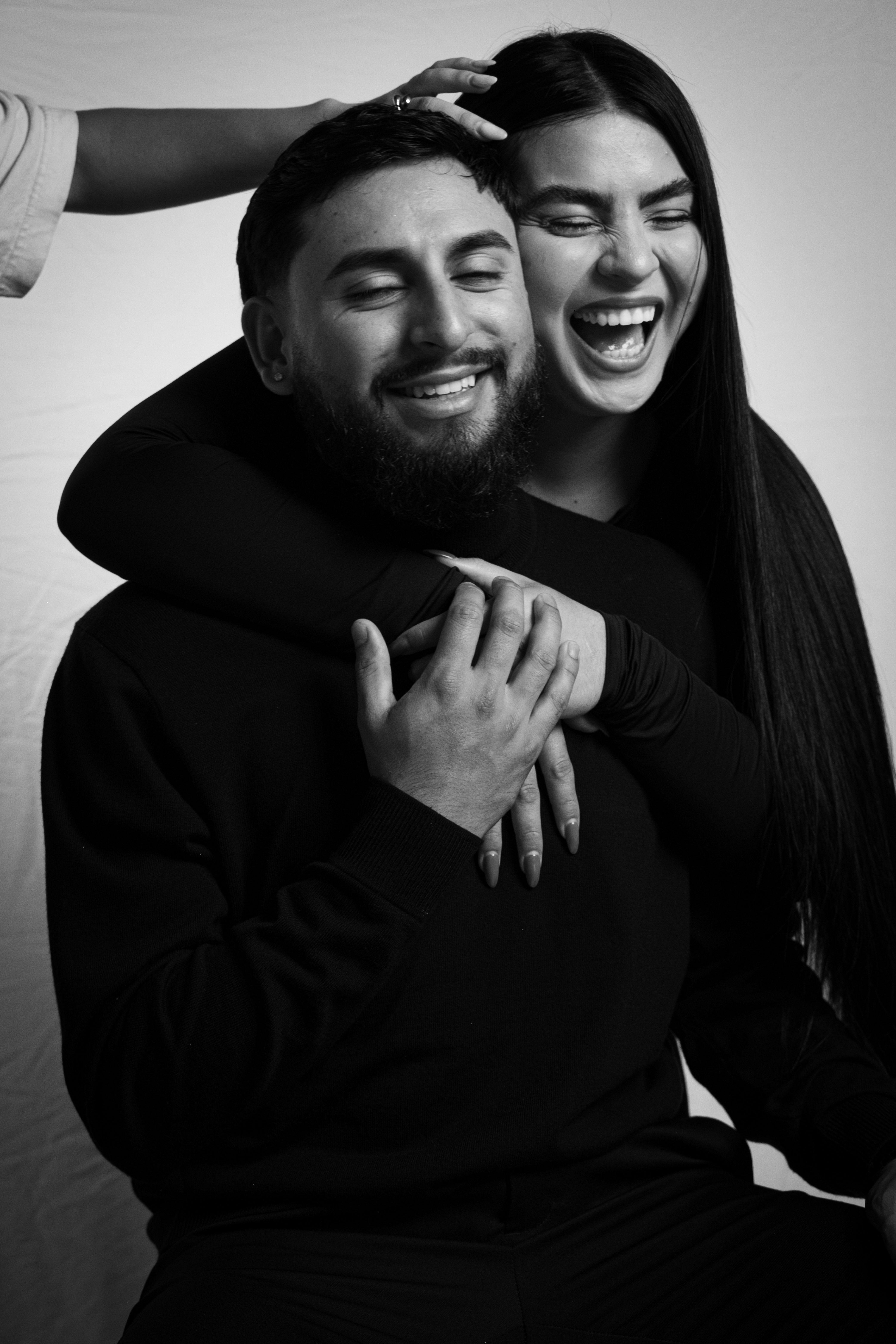 Couple laughing