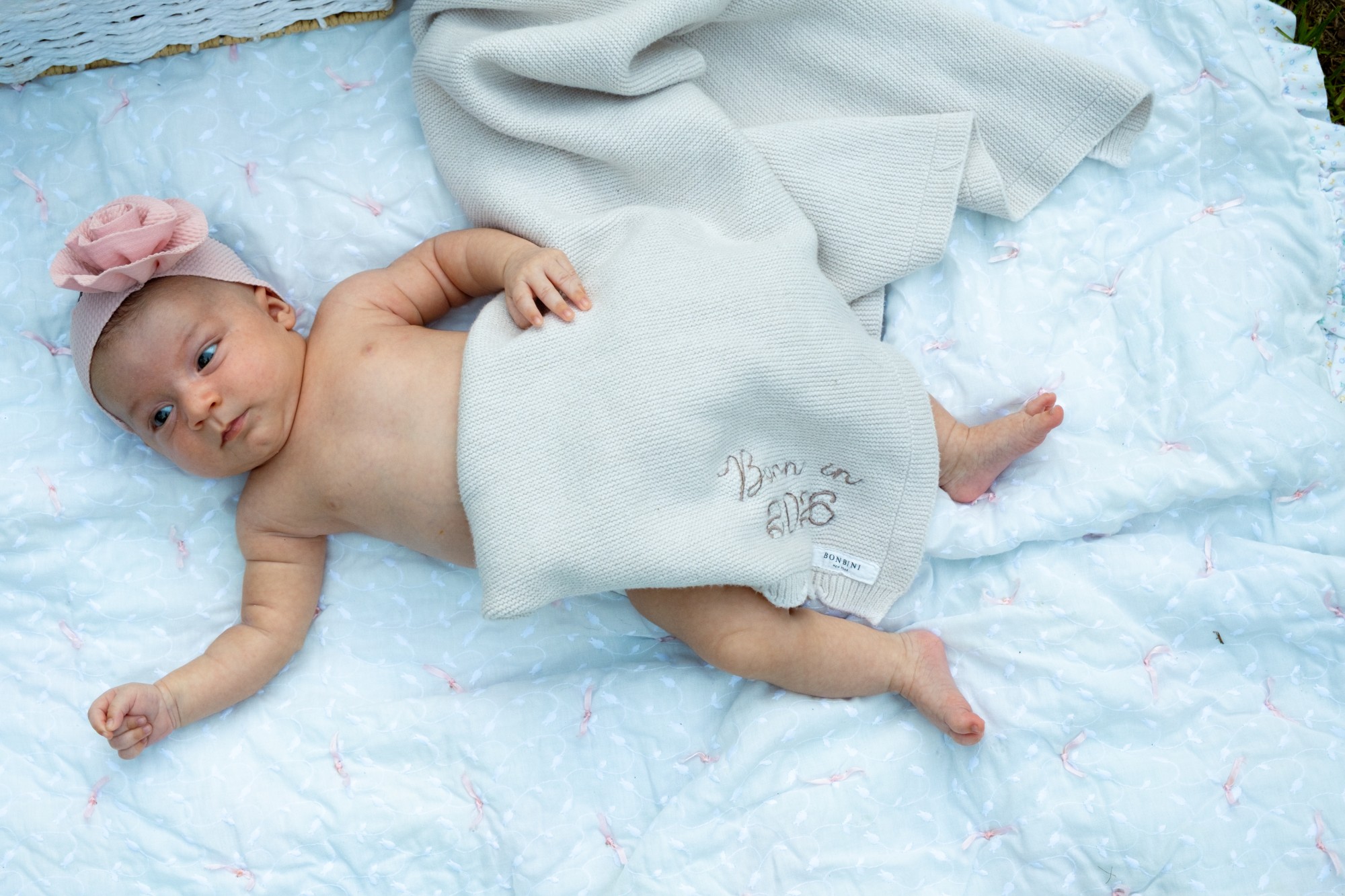 Baby with blanket
