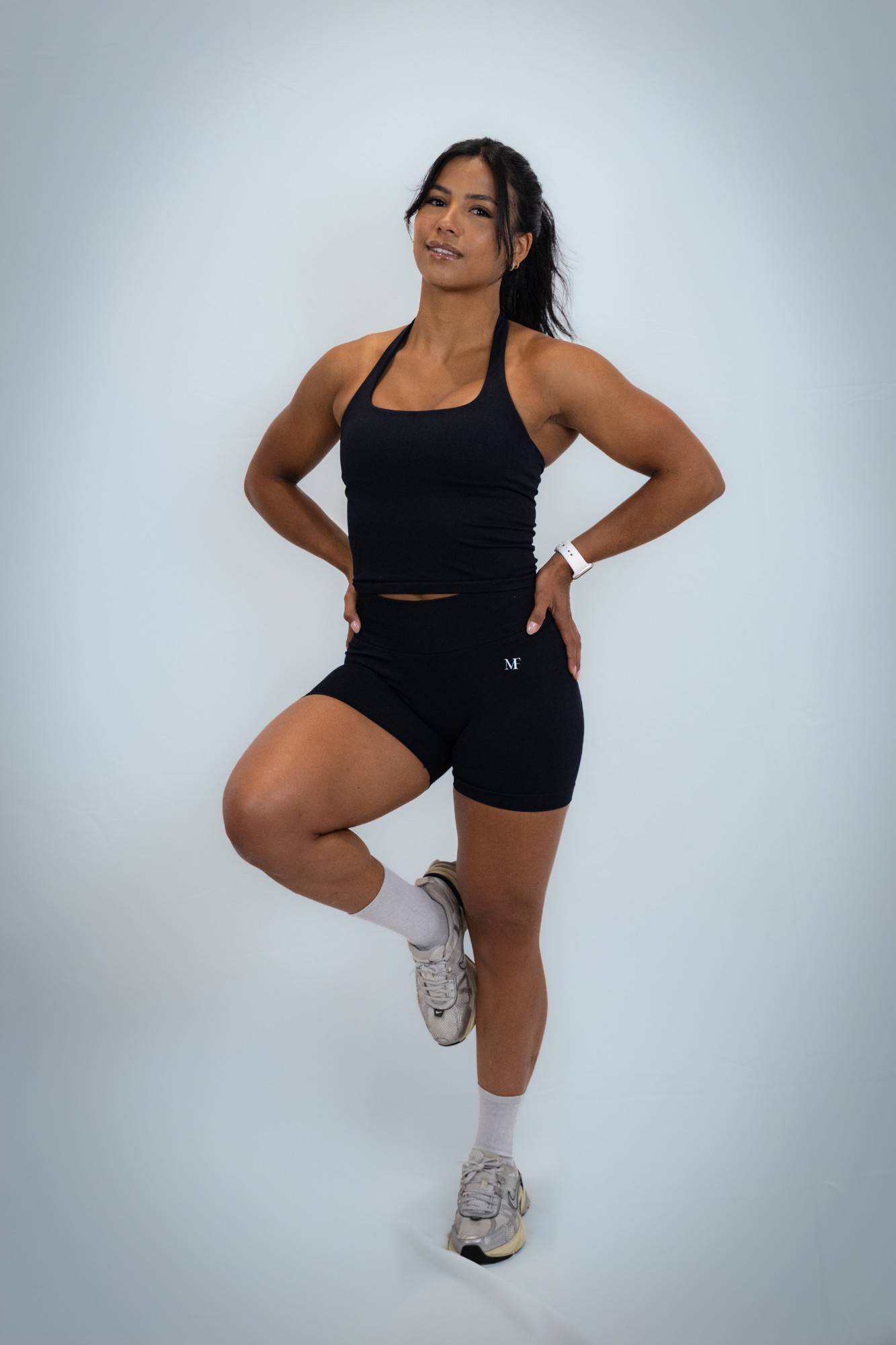 Portrait fitness black