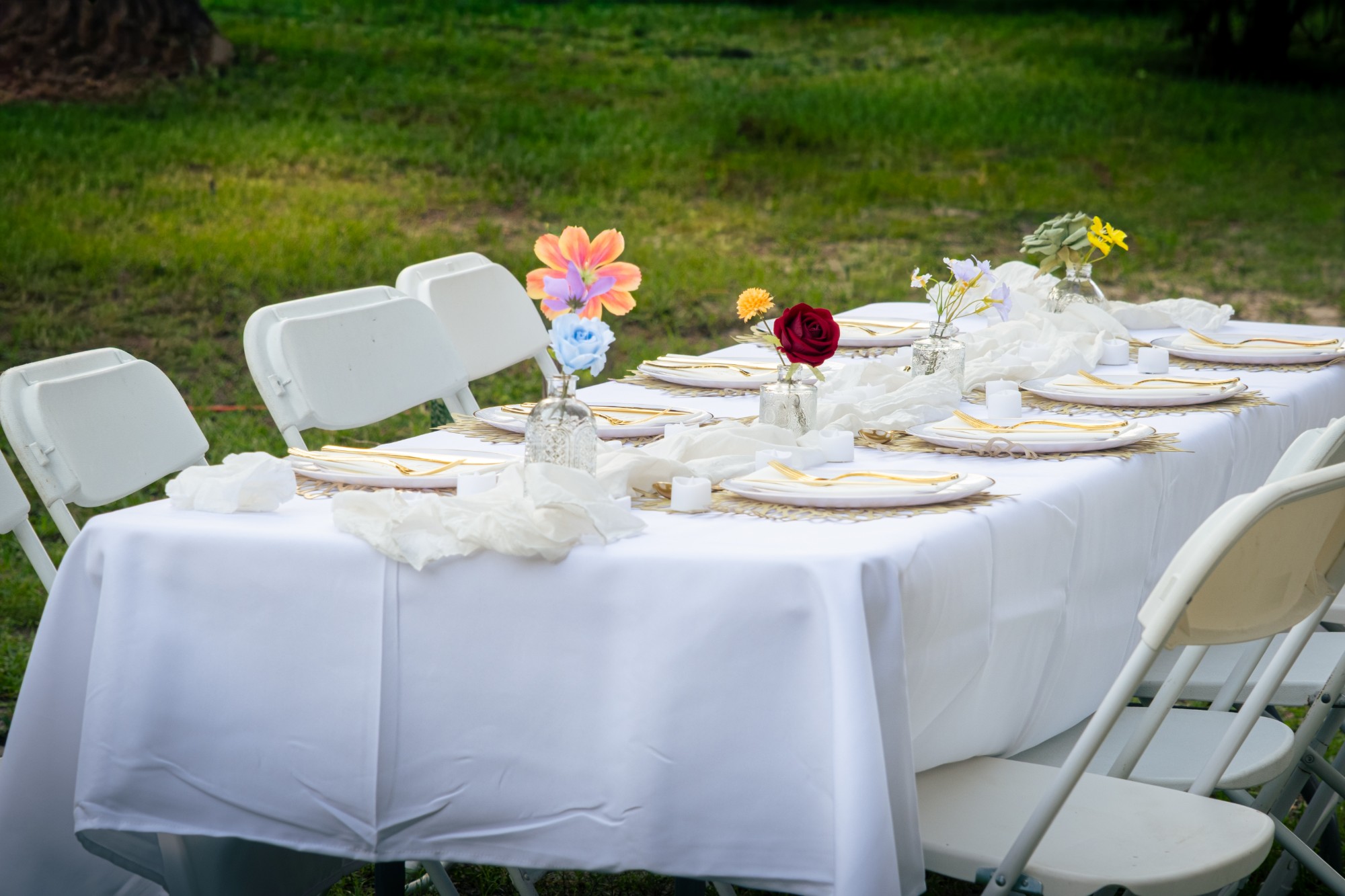 Wedding table setting
